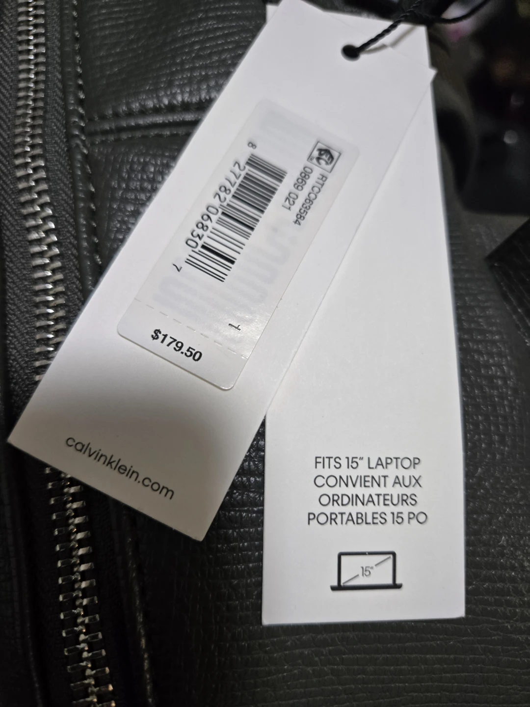 BNWT Calvin Klein Laptop Backpack - Fits 15" Laptop - photo 4