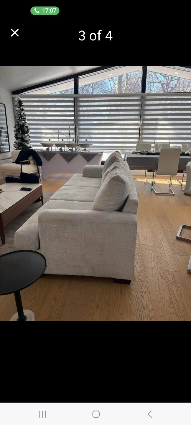 Free delivery Leon Light Grey Sofa - photo 4