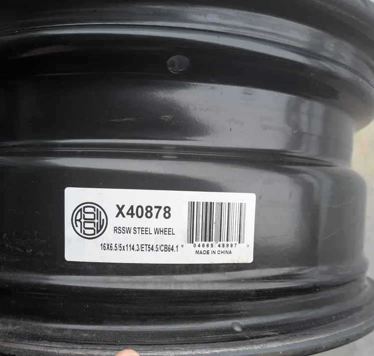 I sell 4  ASI X40878 RSSW Steel Wheel 16X6.5