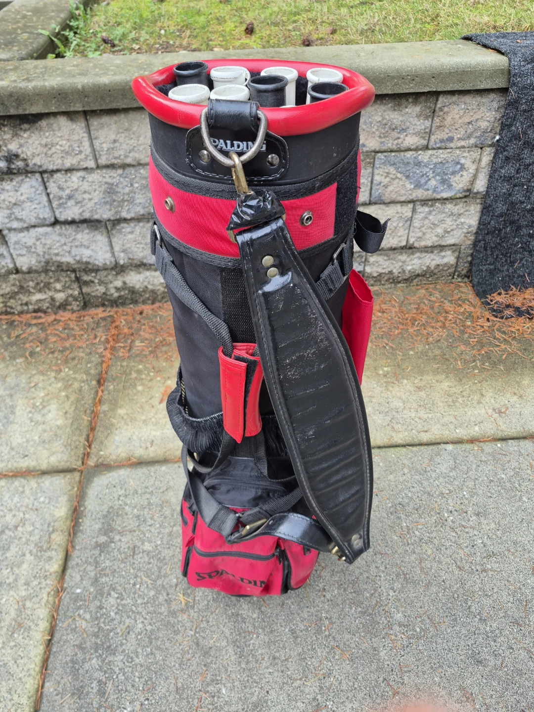 Spalding Golf Bag - Red & Black