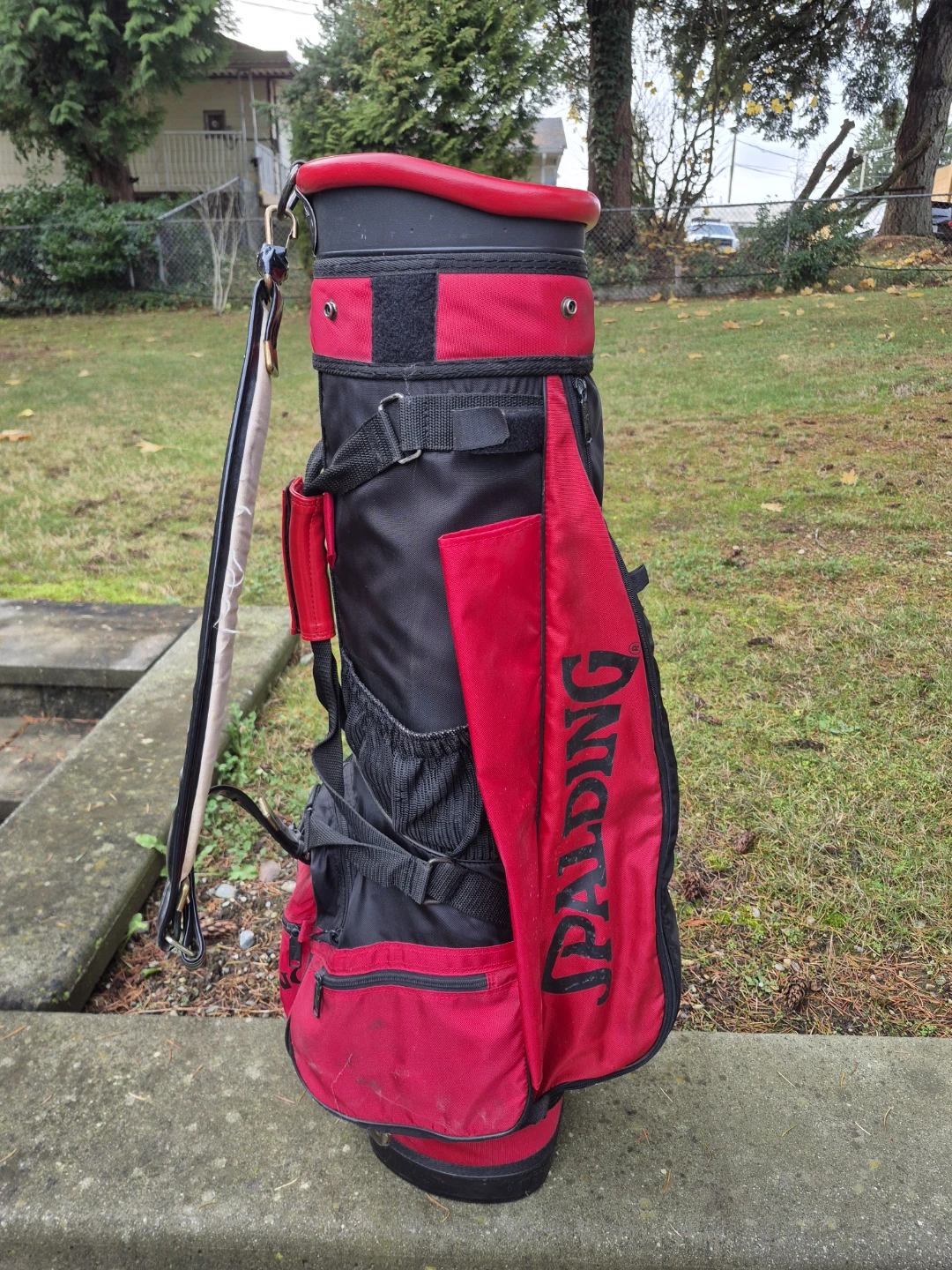 Spalding Golf Bag - Red & Black - photo 3