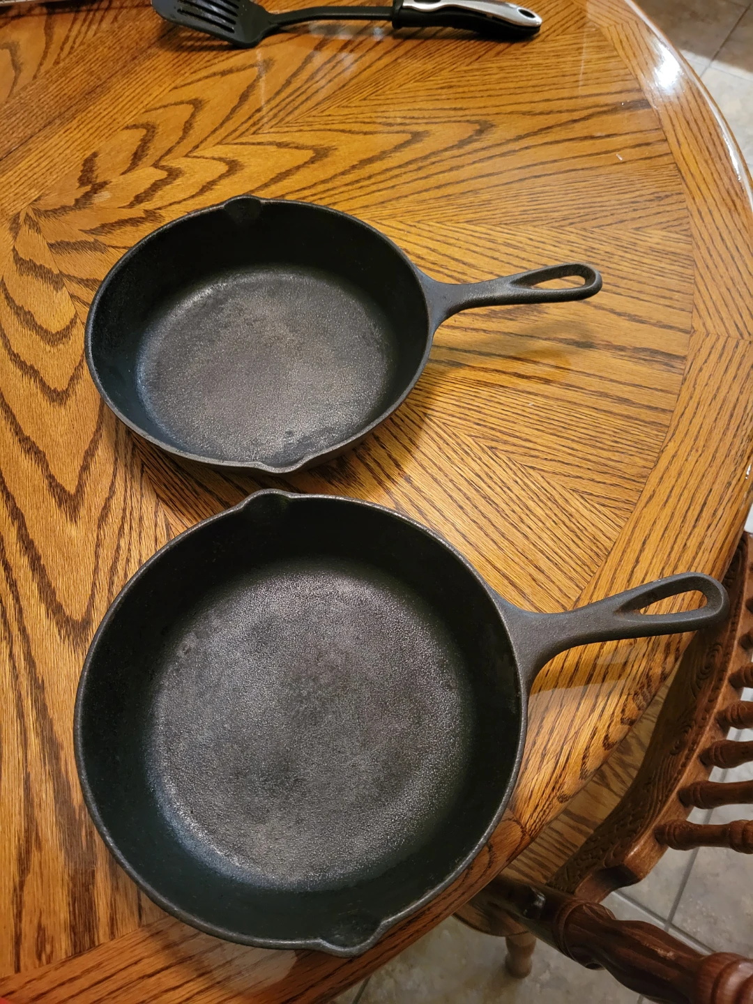 Lodge Cast Iron Skillets - Set of 2.  Pans