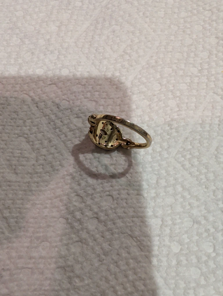 Vintage Style Oracle of Delphi Ring 925 gold plated - photo 4