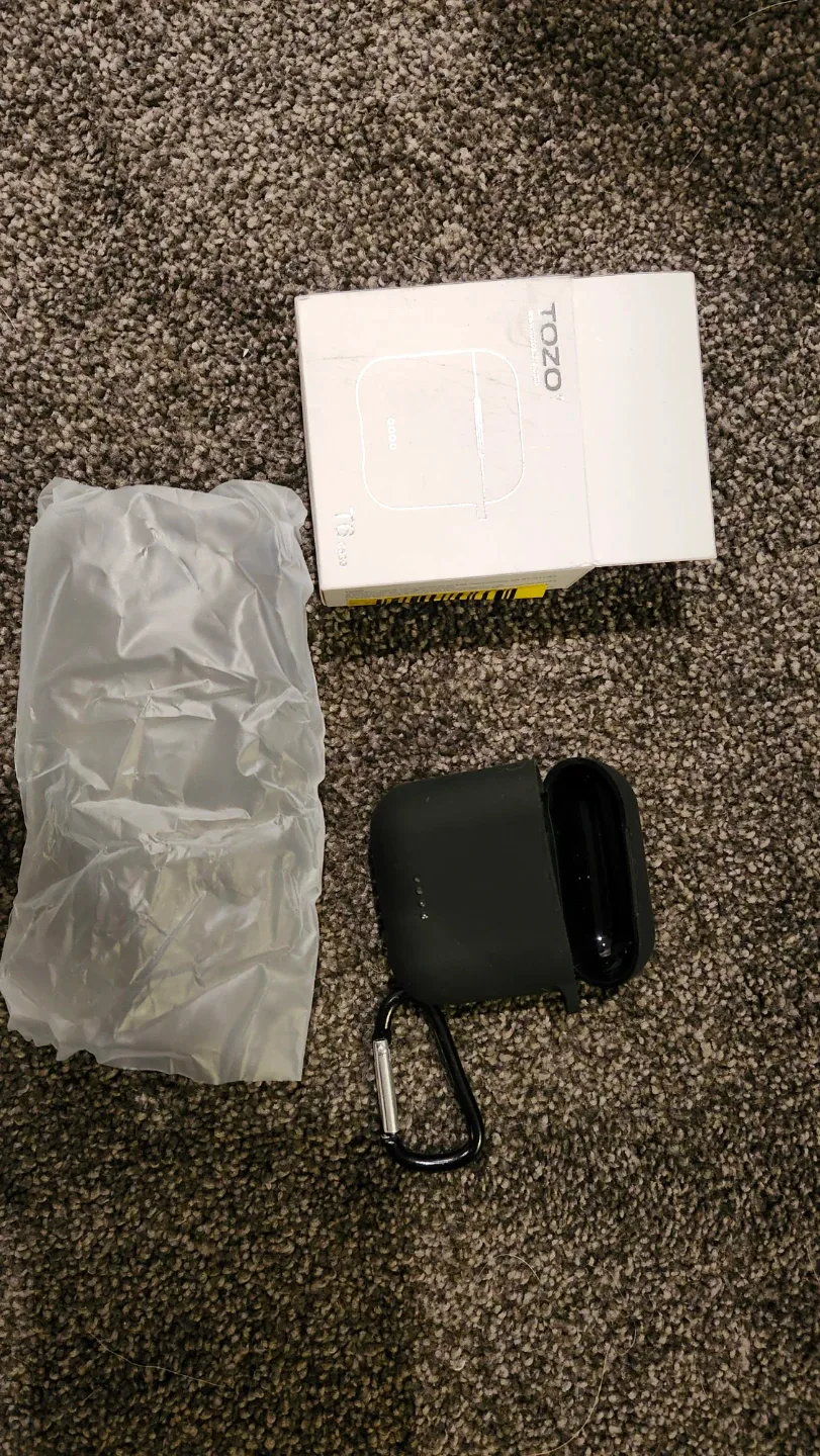 TOZO T6 Black Earbuds Case Cover - New! image indicator(3)