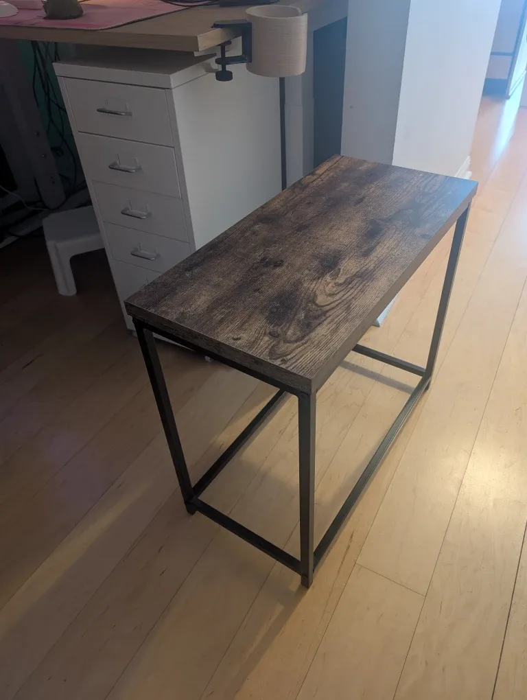 Wood & Metal End Table