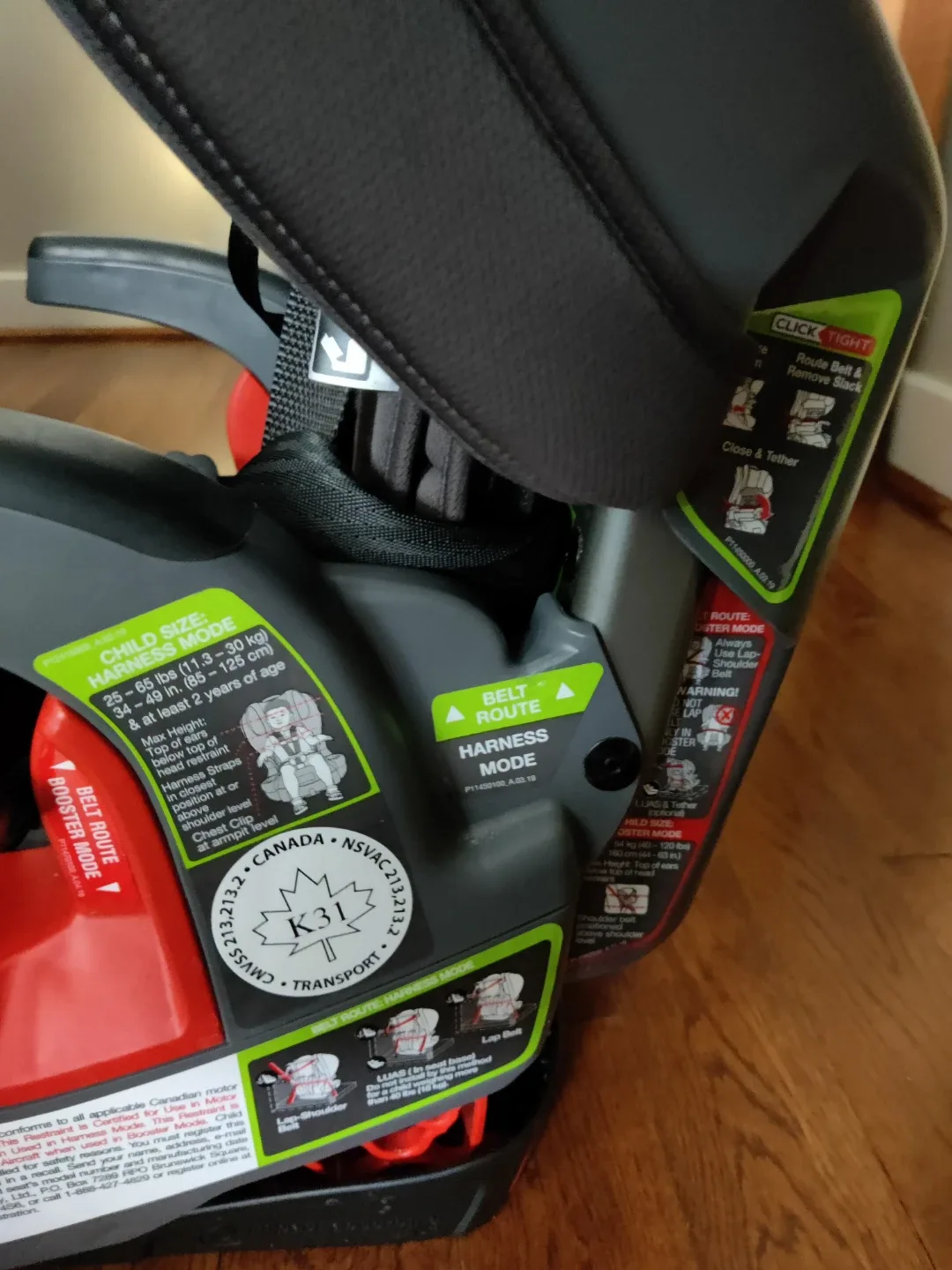 Britax Grow With You Click Tight Car Seat image indicator(5)