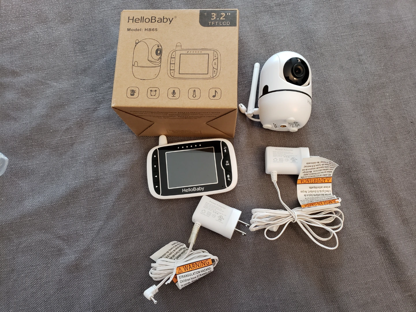 HelloBaby HB65 Baby Monitor - Like New!