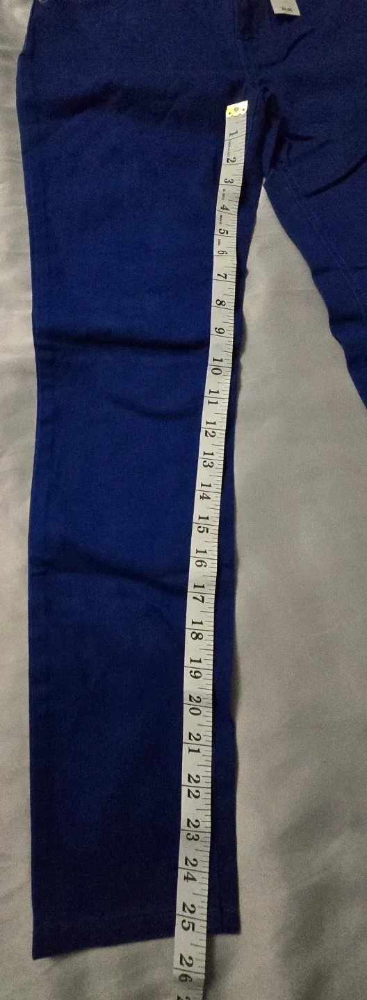 NEW! The Children's Place Royal Blue Jeggings! Girl's Size 12 image indicator(2)