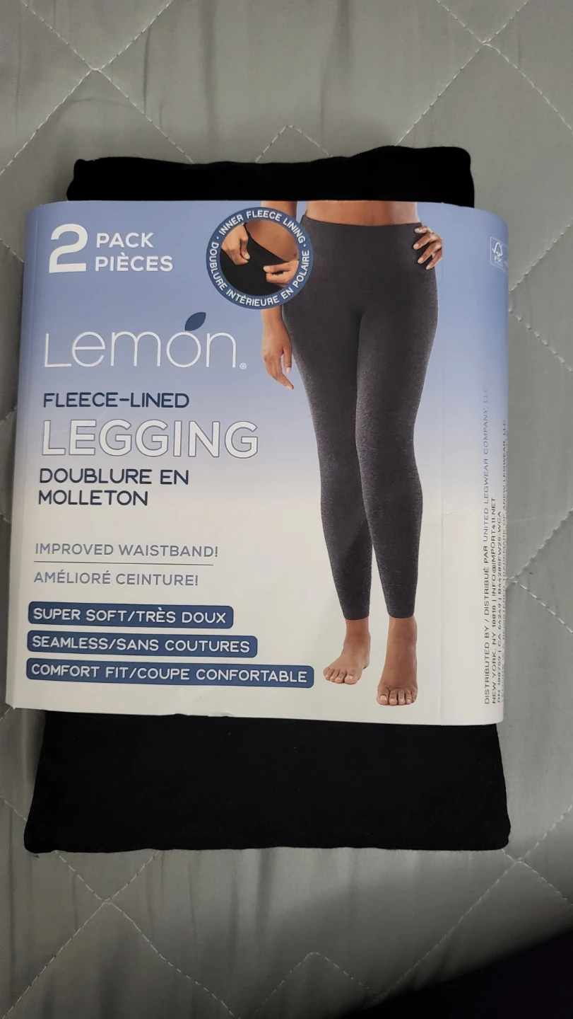 Lemon Fleece-Lined Legging 1EA (Not 2 pack), Size L