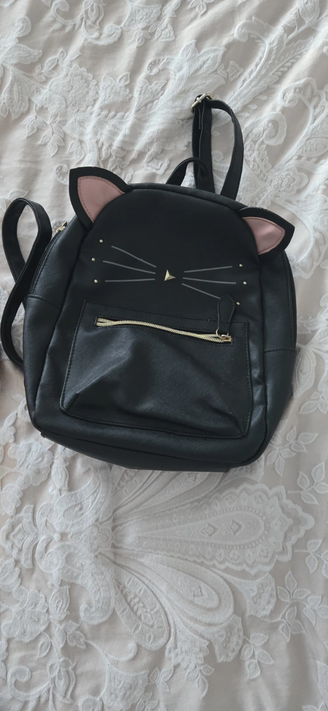 JanSport Pink Mini Backpack and Black Cat Mini Backpack - photo 2