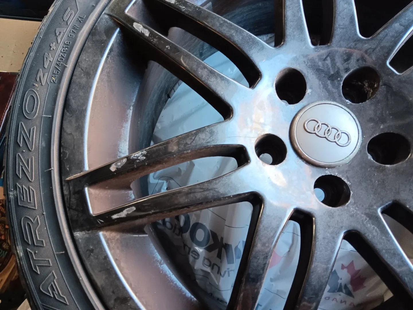 Audi Wheel with Tire 245/40ZR18 #cleanout image indicator(3)