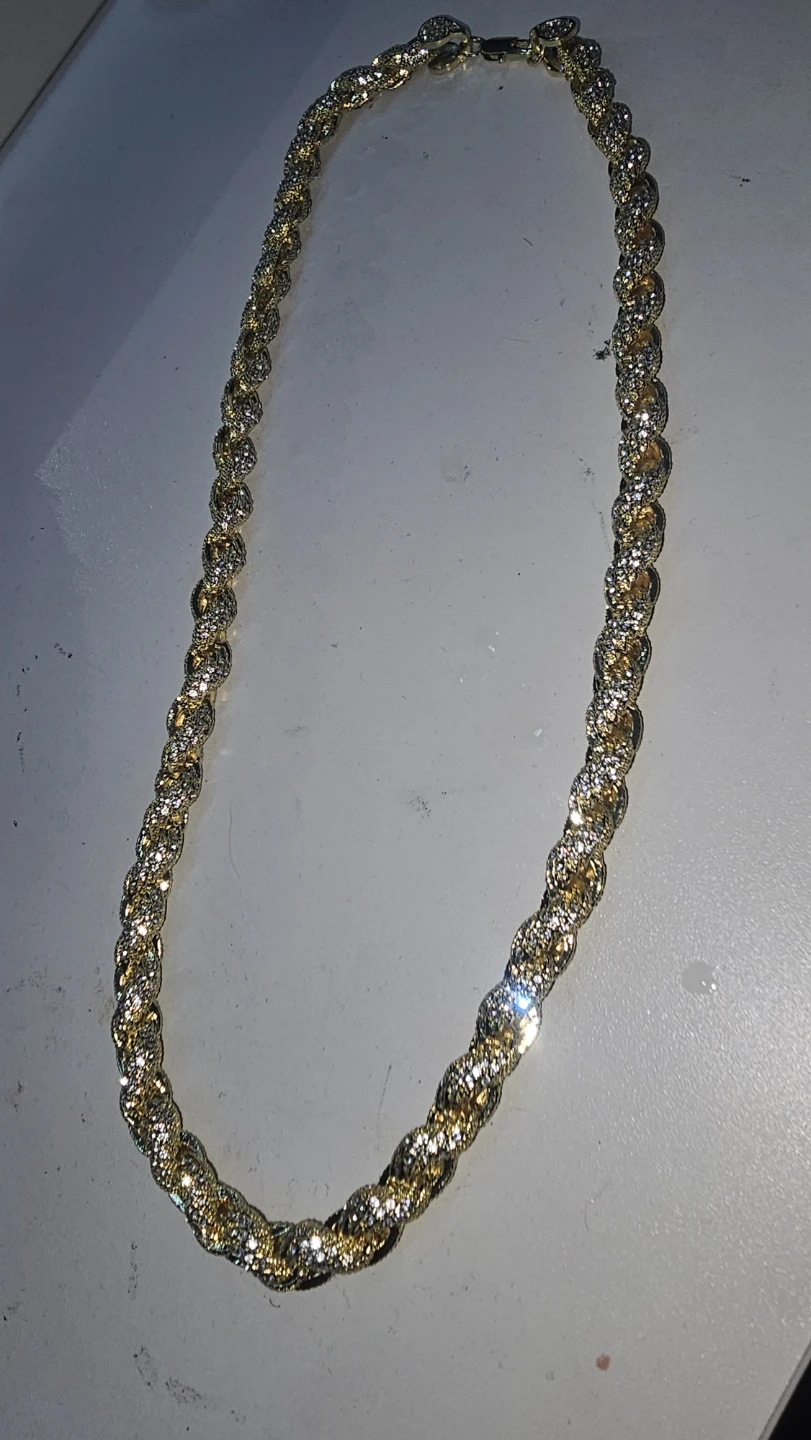 Gold & Diamond Chain Necklace - photo 4