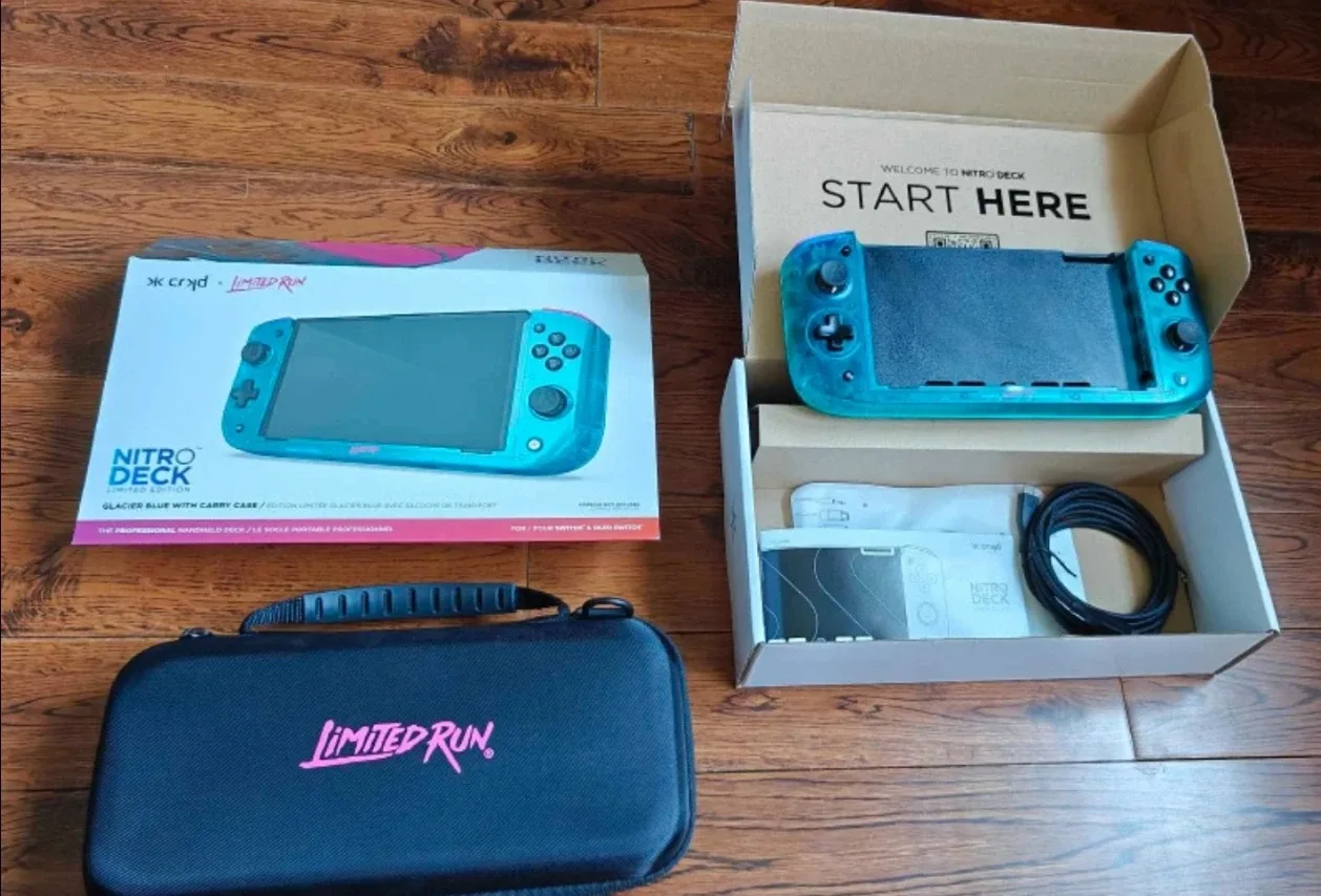 Limited Run x CRKD Nitro Deck Glacier Blue (like new) 🎮