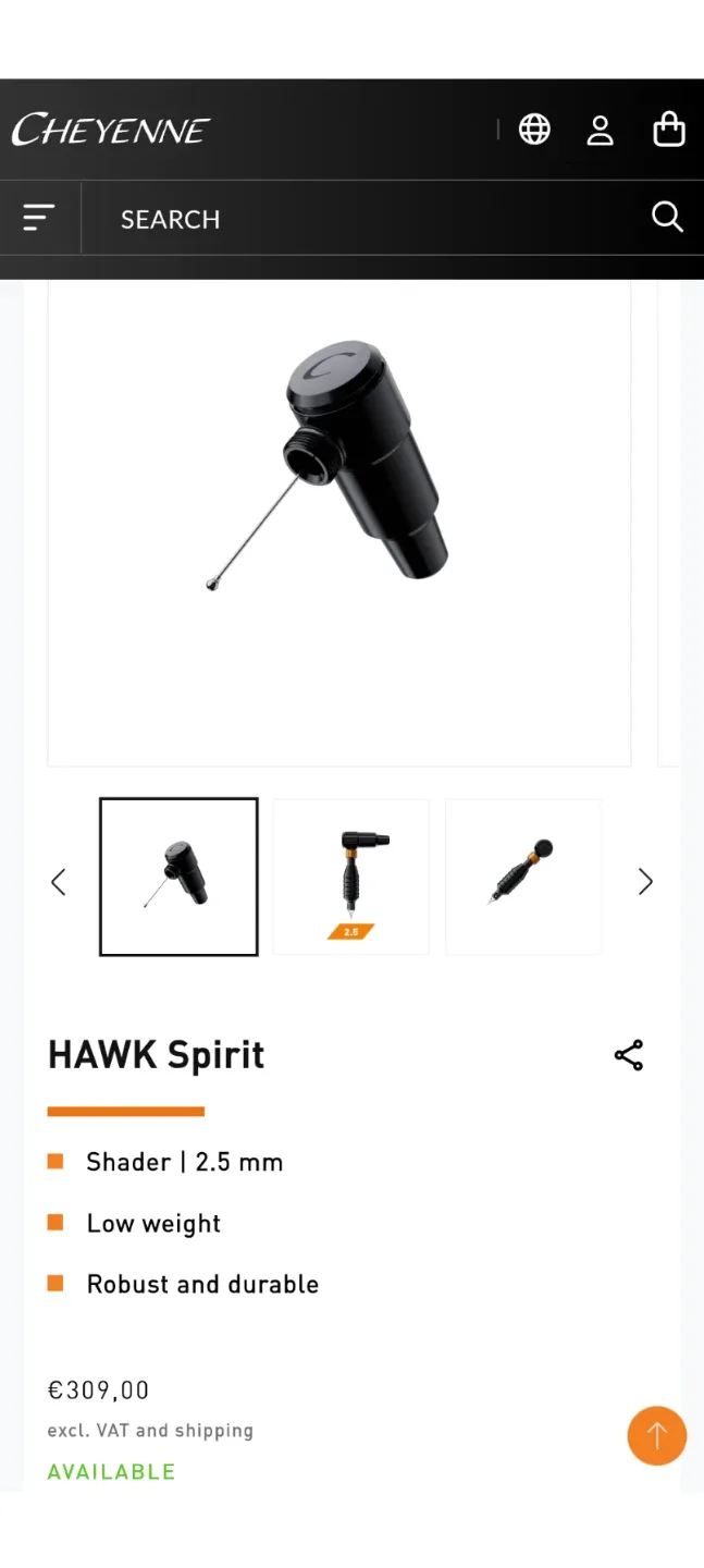 Cheyenne Hawk Spirit Tattoo Machine image indicator(3)