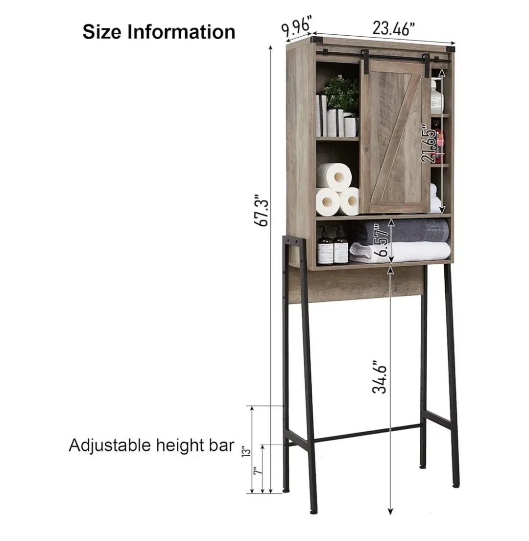 Rustic Over-the-Toilet Storage Cabinet image indicator(2)
