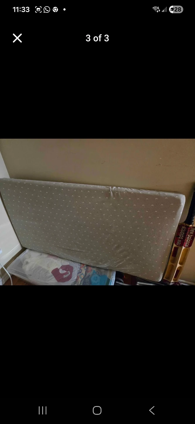 Ikea Wooden Baby Crib with mattress - photo 3