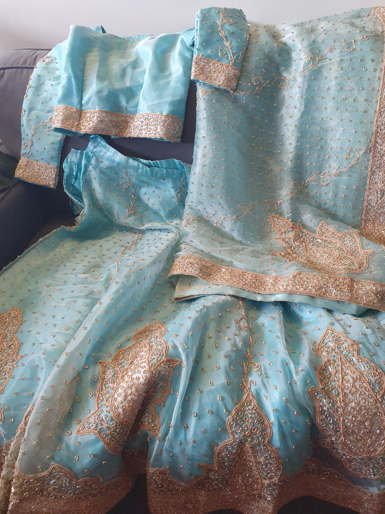 Light Blue Lehenga Choli Set - photo 4