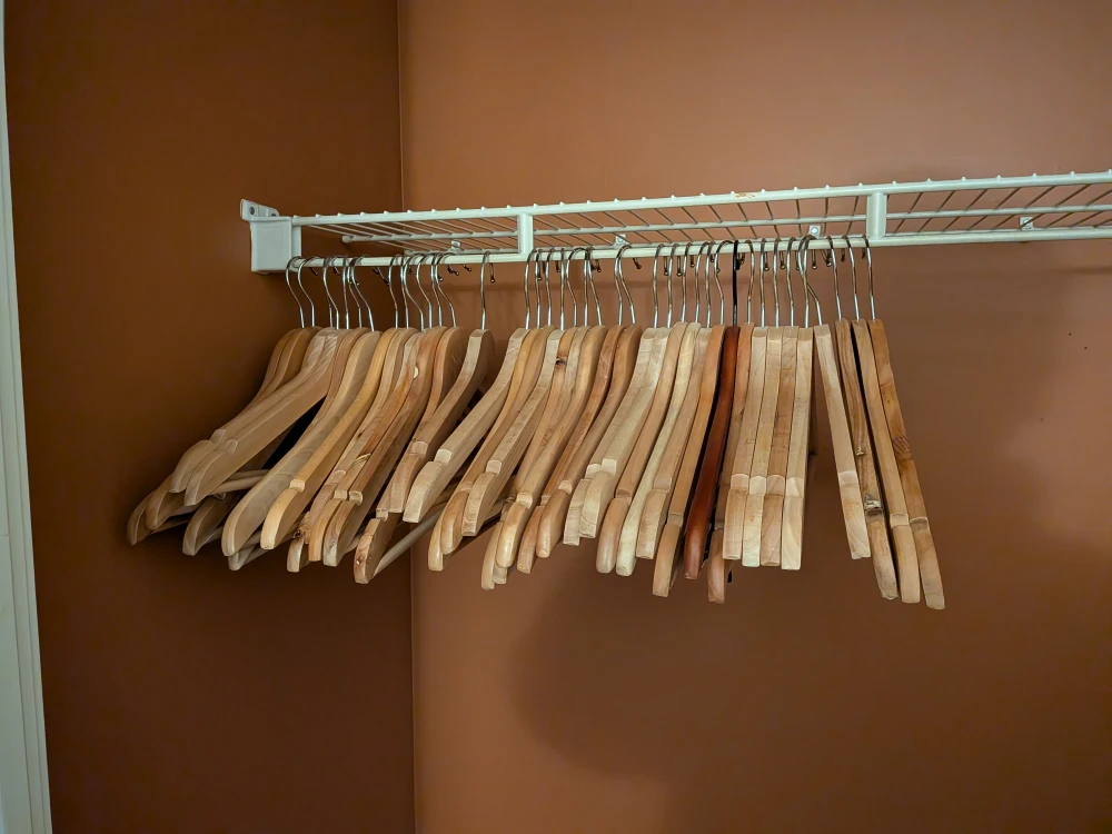 Wooden Clothes Hangers (Lot of 39)