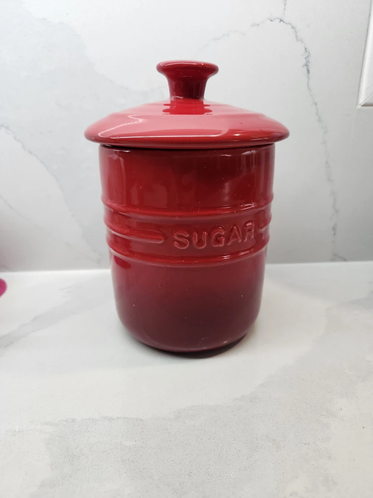 Red Sugar Jar .