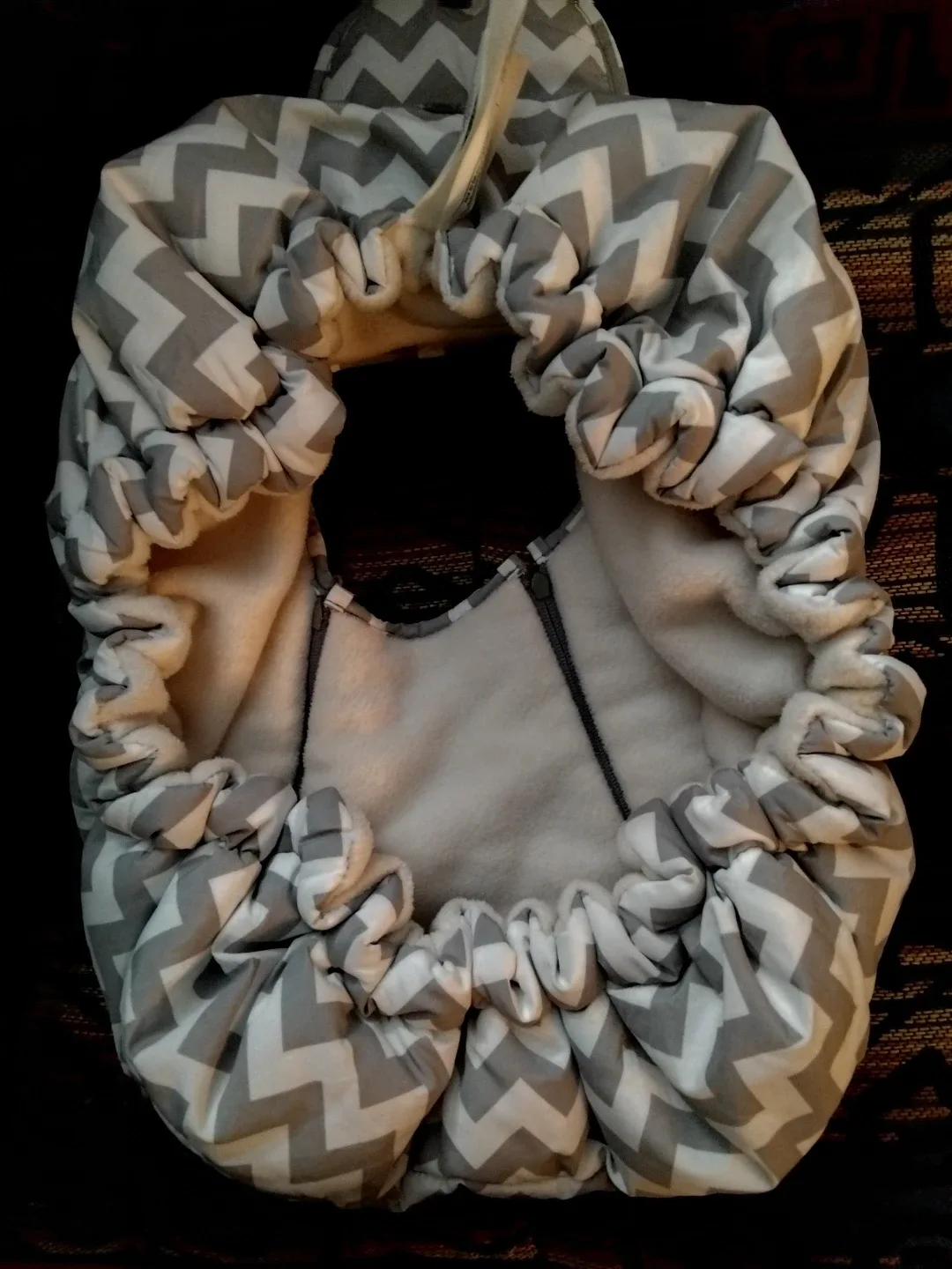 Baby carseat winter cover image indicator(2)