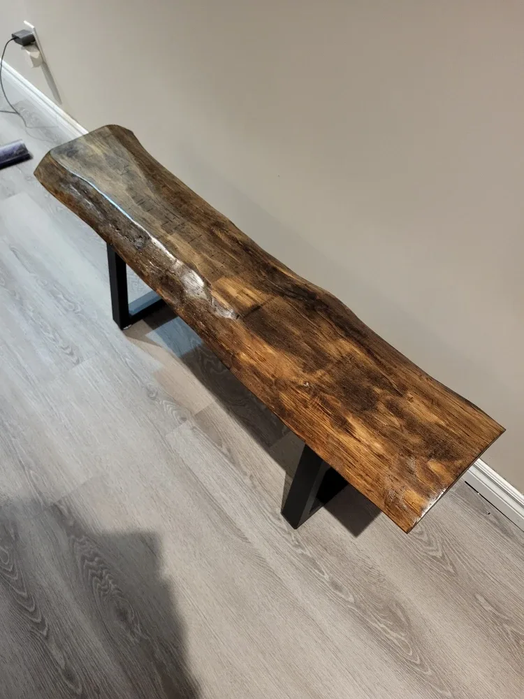 Live Edge Wood Bench 3 - 4 Feet Long image indicator(2)
