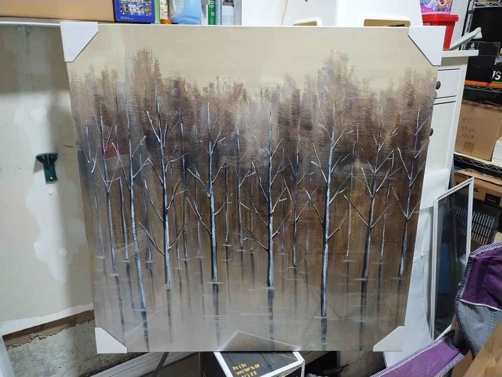 Replica Panton Chair  & Abstract Trees Canvas - photo 3