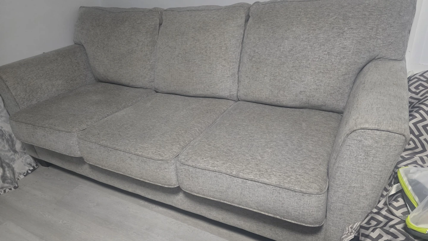 Grey Three-Seat Sofa