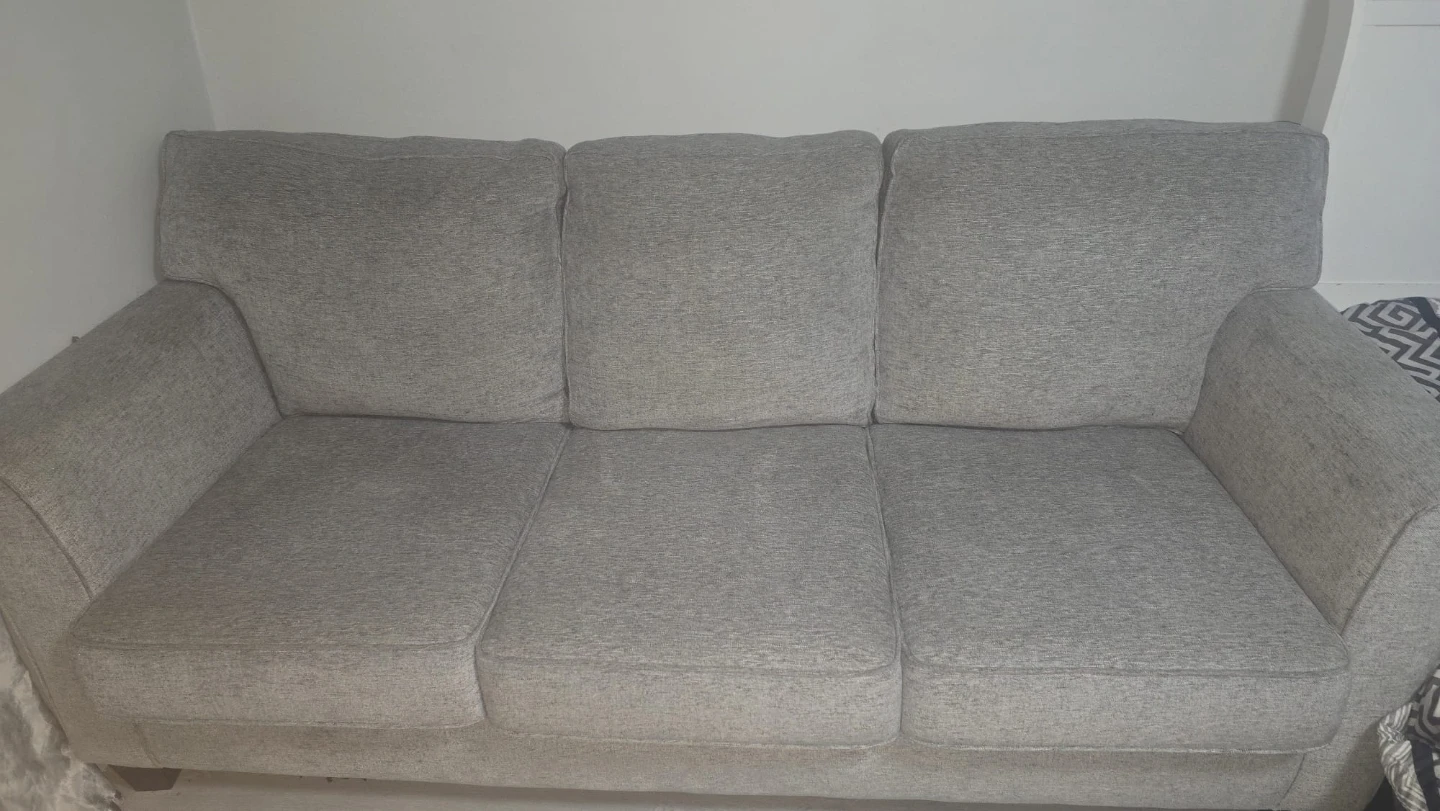 Grey Three-Seat Sofa - photo 2
