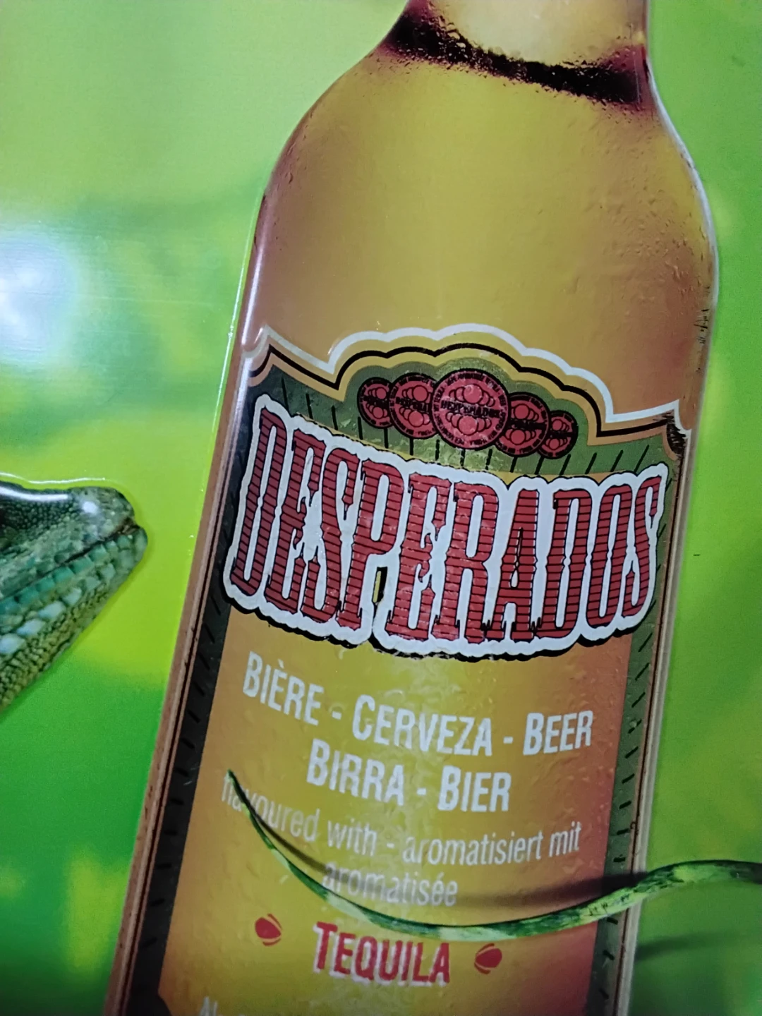 🍾🍸"Desperados" 🇲🇽 "Tequila Flavoured Beer" Sign 🦎 - photo 5