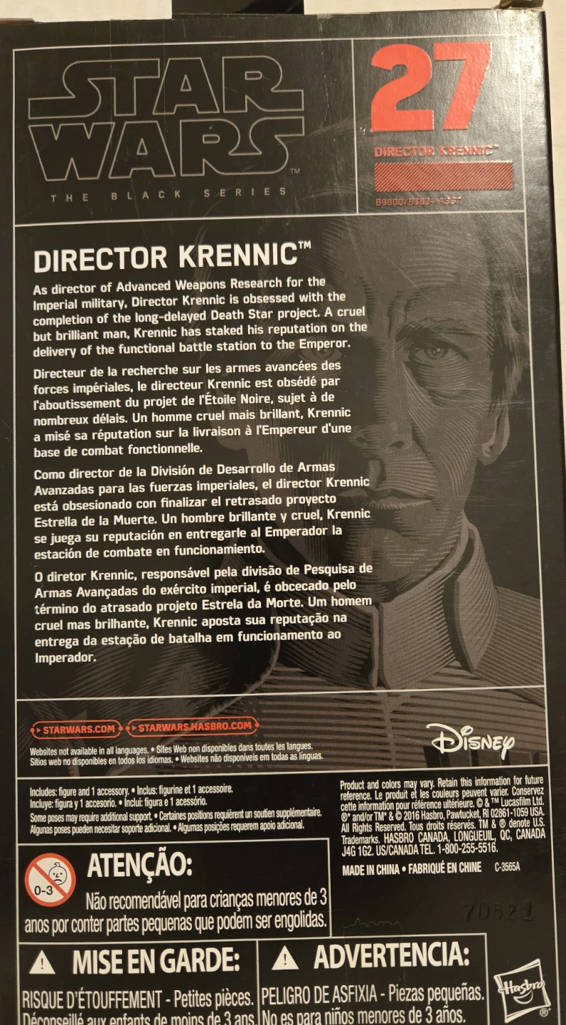 Star Wars The Black Series Director Krennic #27 - photo 2