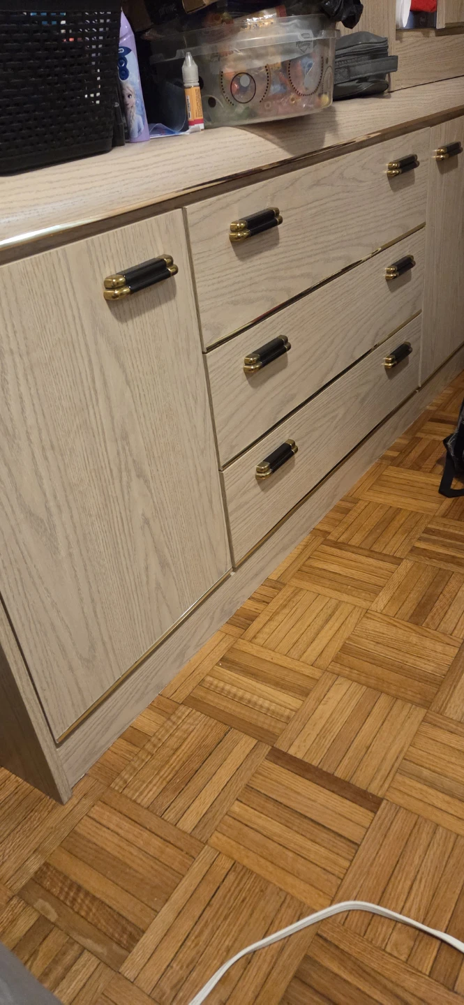 Wooden Dresser with Gold Trim - photo 3