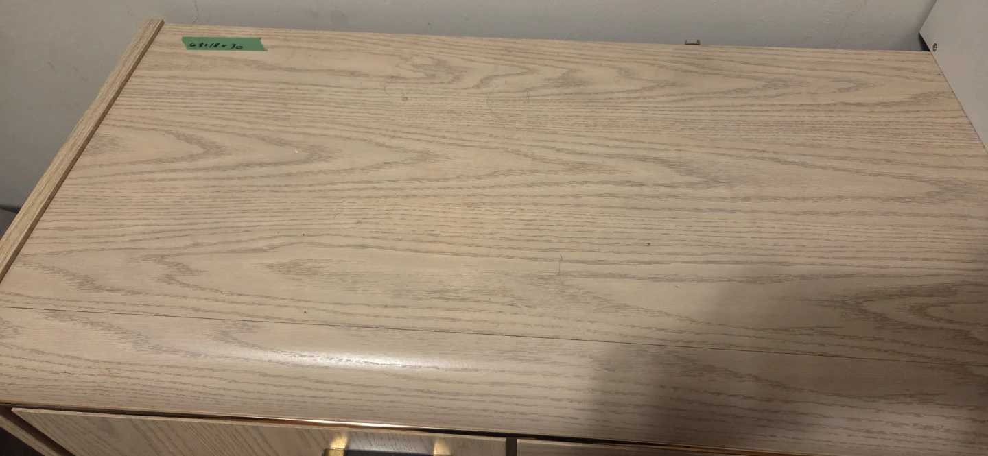 Wooden Dresser with Gold Trim - photo 5