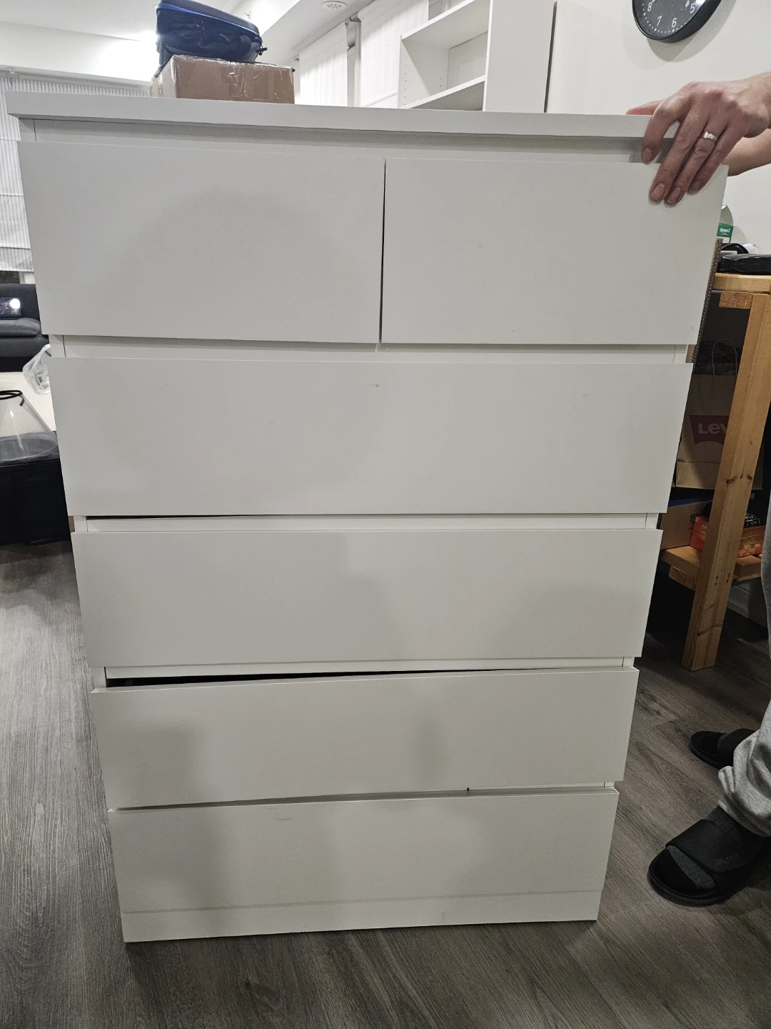 IKEA Hemnes White 6-Drawer Dresser