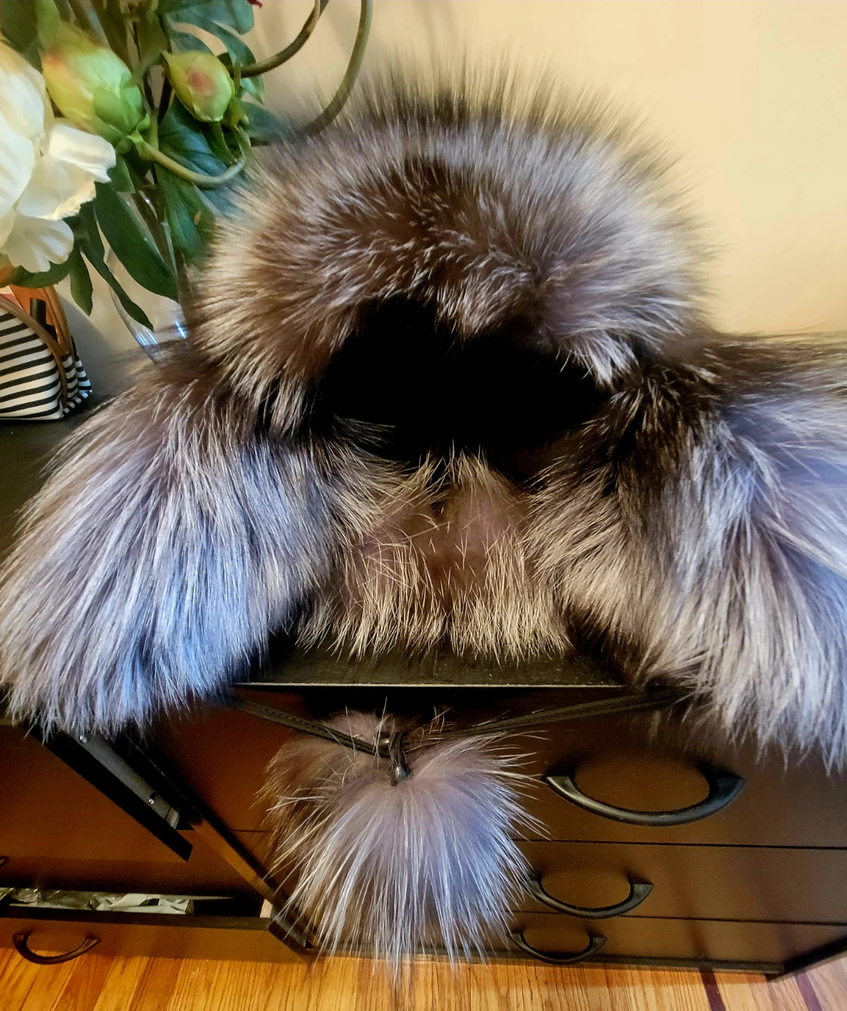 Real Fox winter hat - photo 2