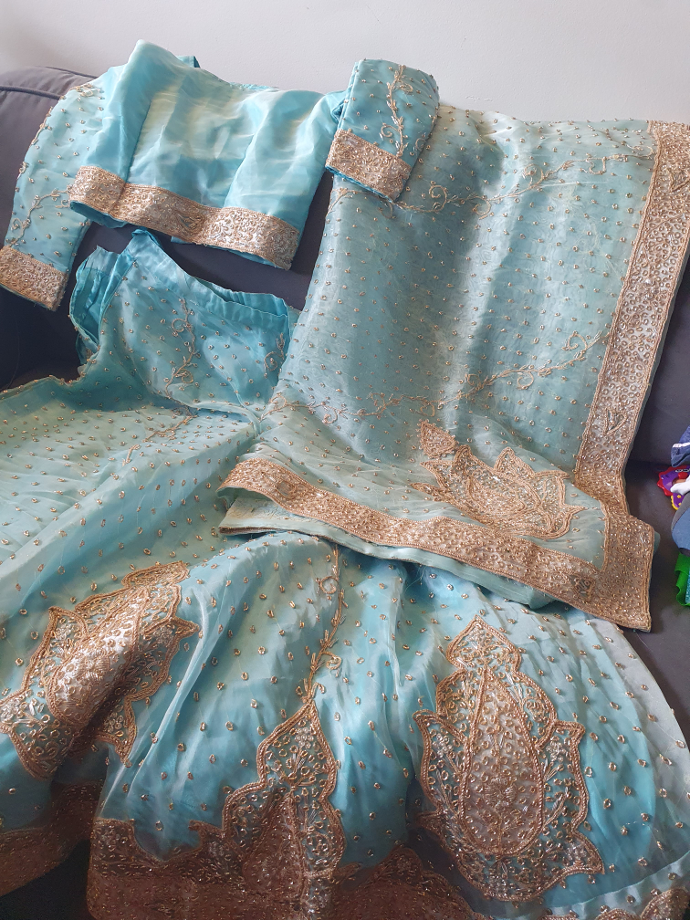 Light Blue Lehenga Choli Set - photo 5