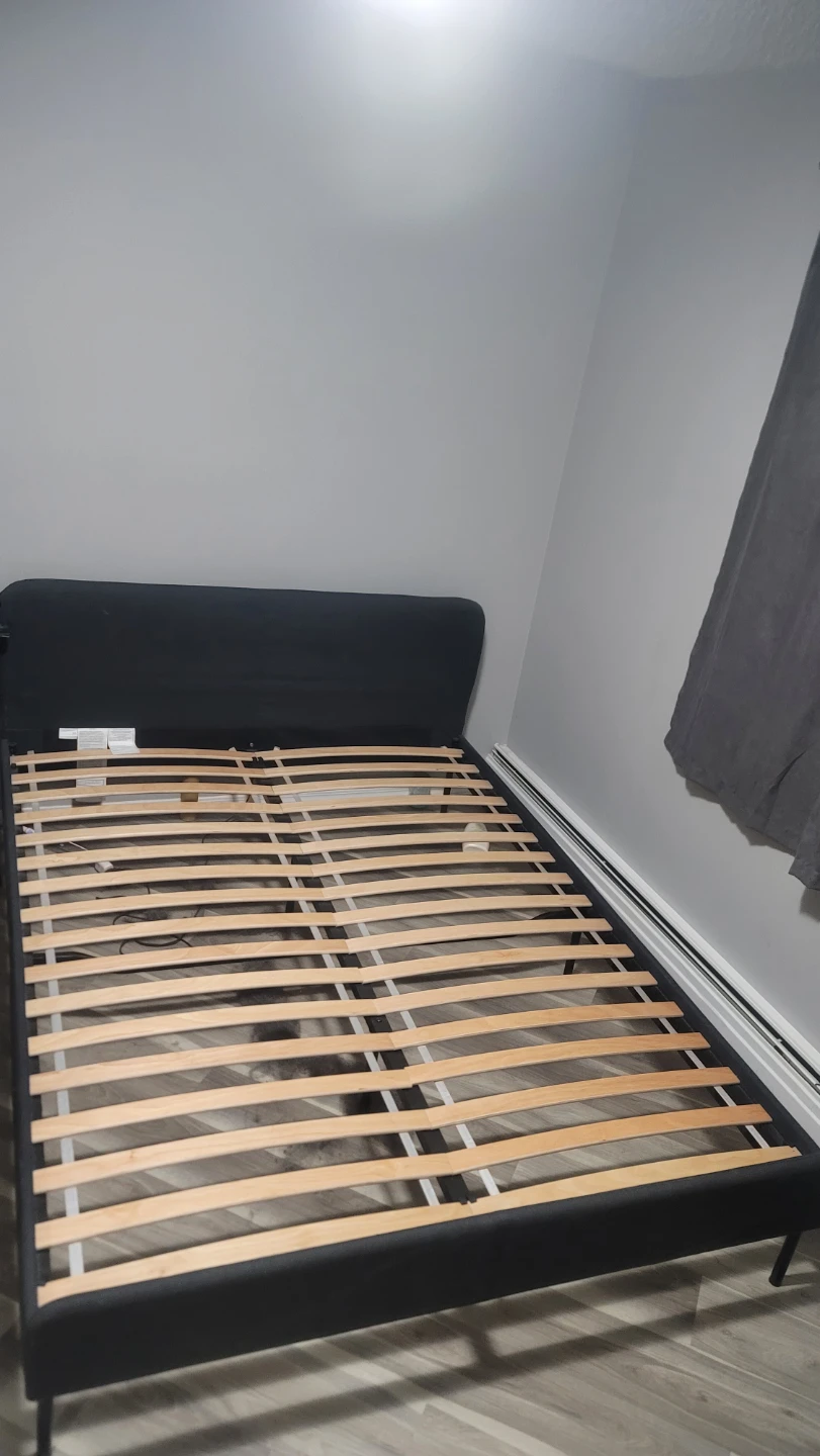IKEA SLATTUM Queen Bed Frame - Dark Gray - photo 3
