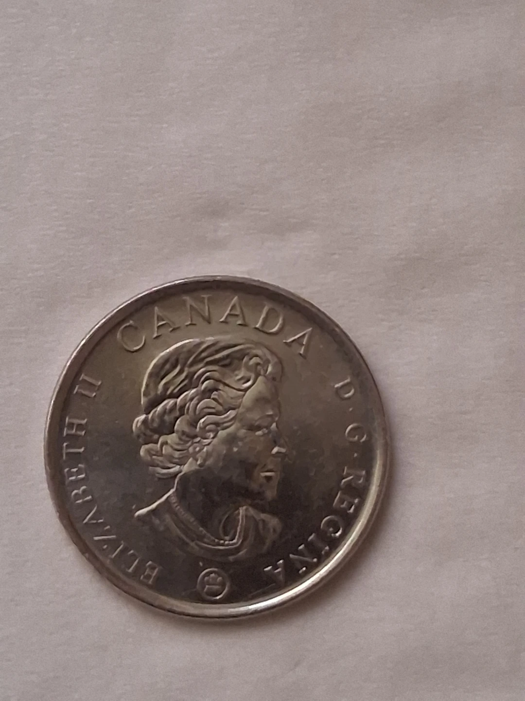 2008 Canadian 25-cent coloured poppy coin - photo 2