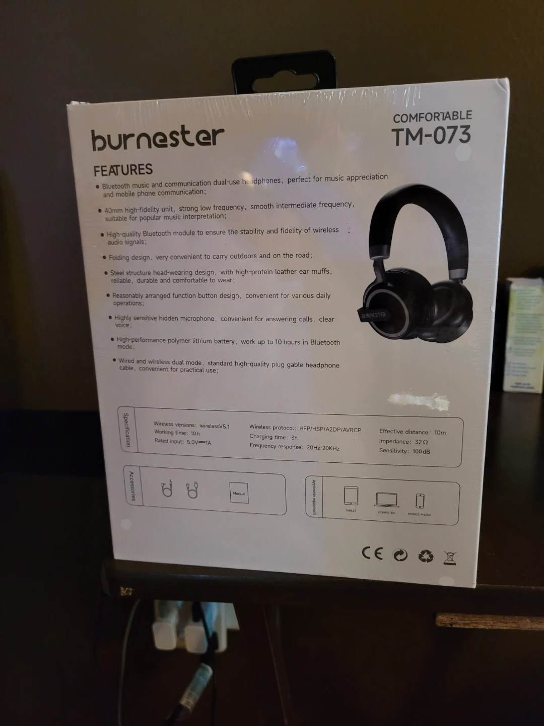 Burnester TM-073 Wireless Headphones - New! - photo 2