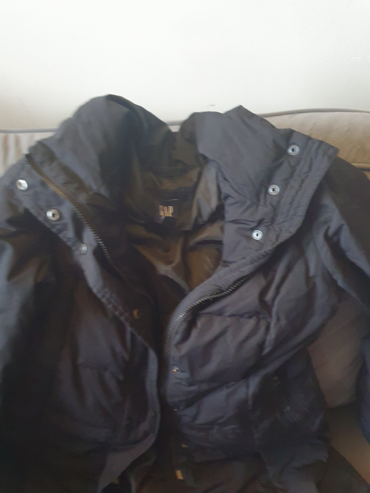 GAP Black Down Filled Puffer Coat - photo 3