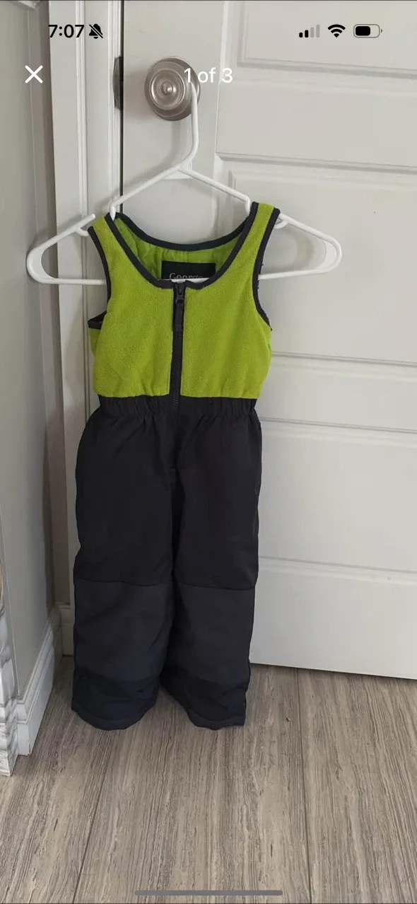 George 3T Snowsuit - Green & Black image indicator(3)
