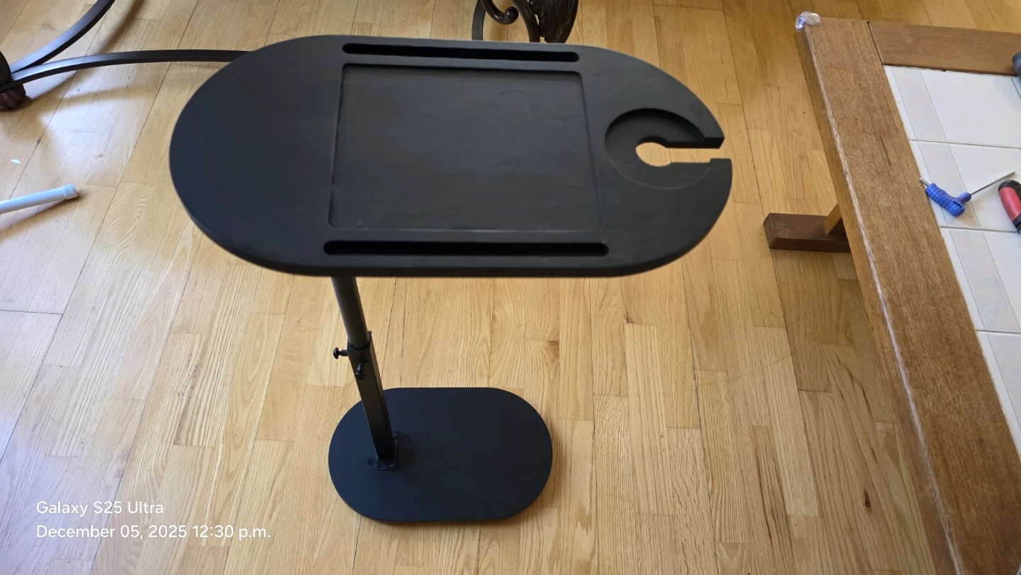 Ejoyous Adjustable Height C Table - Black - photo 2