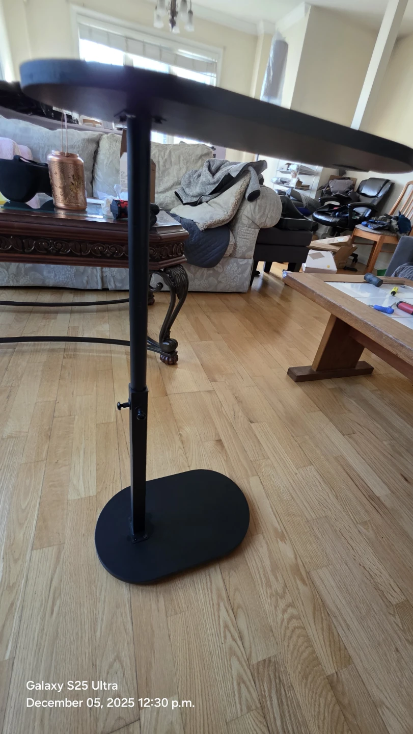 Ejoyous Adjustable Height C Table - Black - photo 4