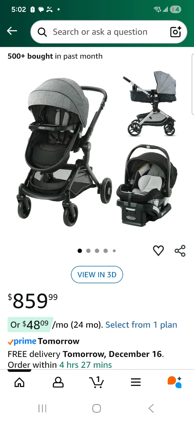 Graco Modes Pramette Travel System Stroller - photo 4