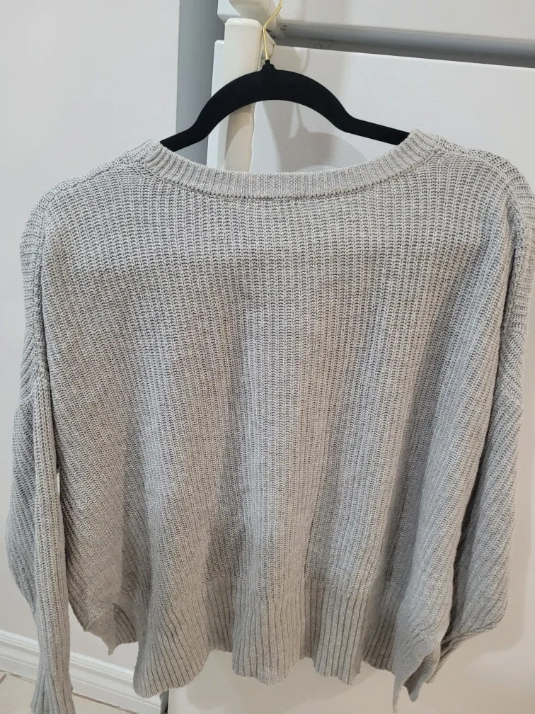 Garage Grey Knit Sweater - Size Large #Cleanout image indicator(2)