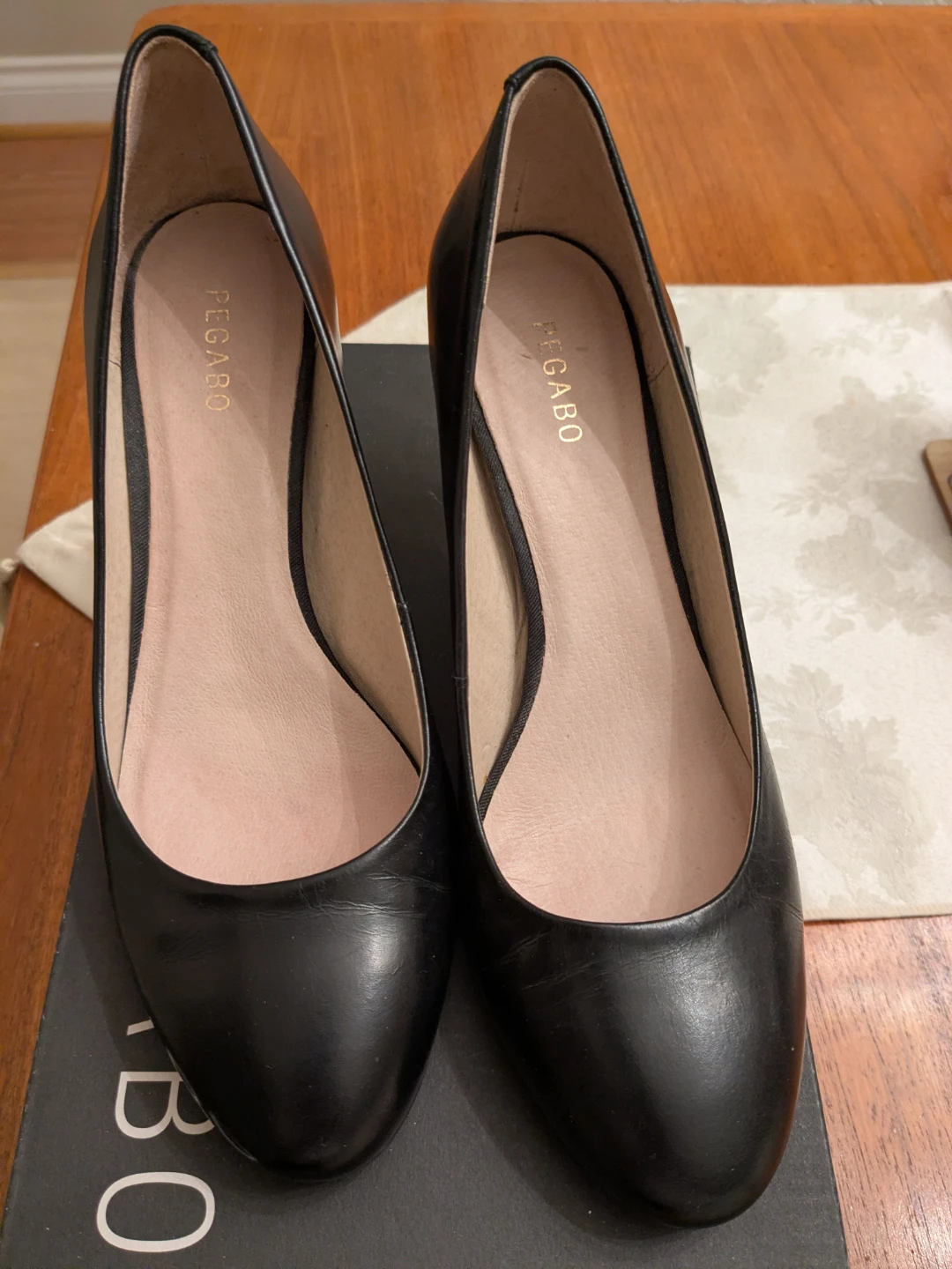 Pegabo Edine Black Heels - Size 7 - photo 2