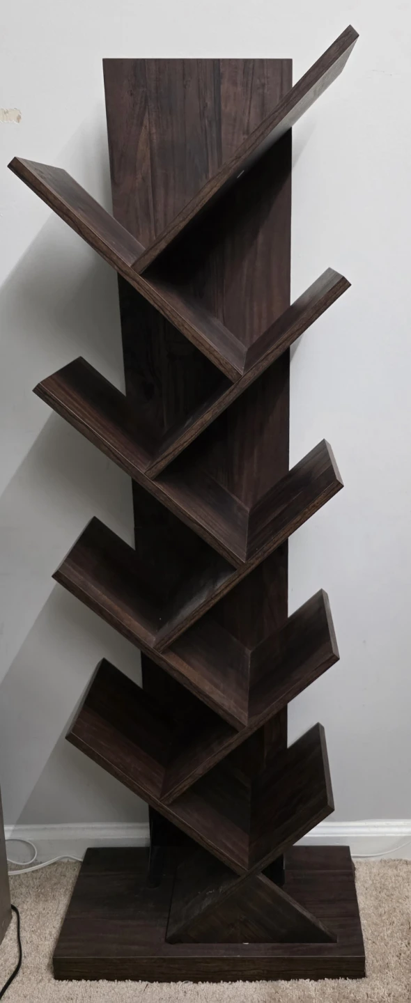 Unique Dark Brown Tree Bookshelf