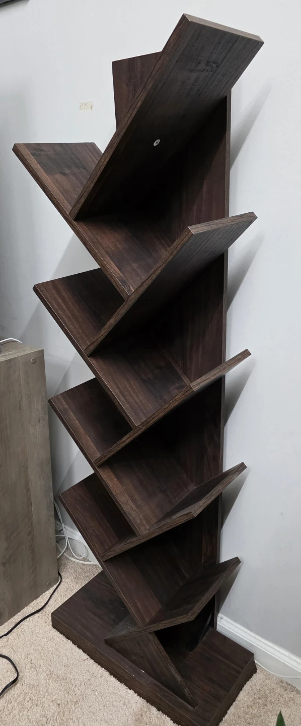 Unique Dark Brown Tree Bookshelf - photo 2