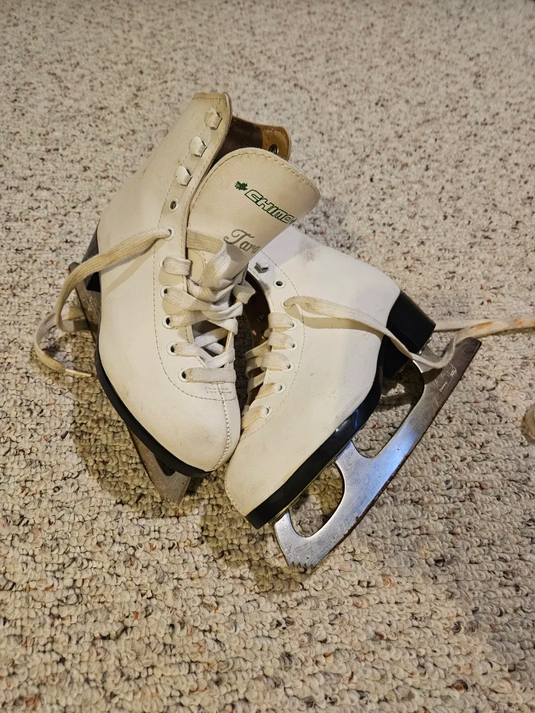 Chimo Taras Junior White Ice Skates - Size J3