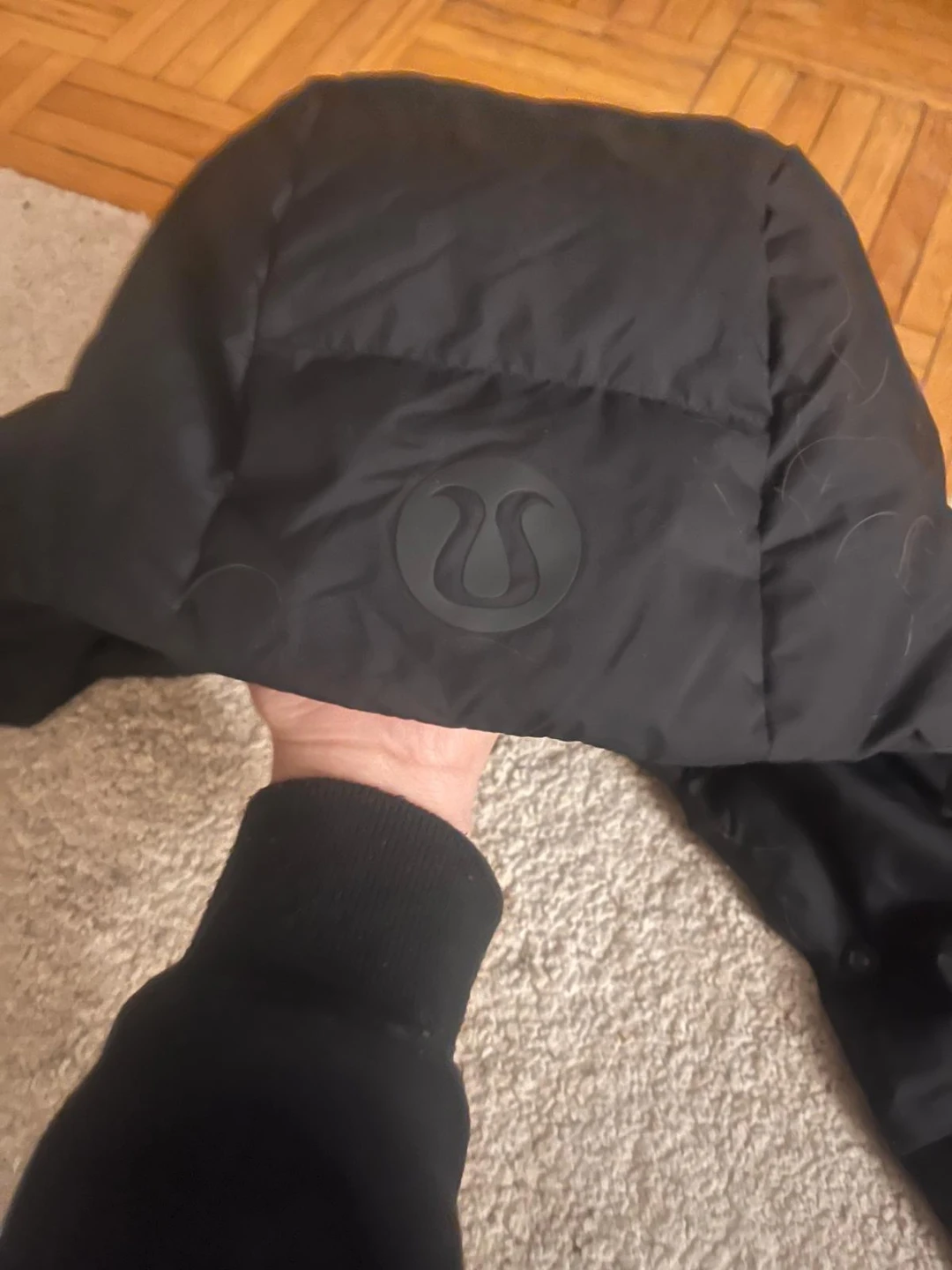 Lululemon Black Down Coat Size 6 - photo 2