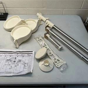 Hershii® Tension Pole Plant Shelving Unit - 1 Hook - 3 Trays - photo 4